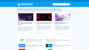 Latest alternativeto.net screenshot