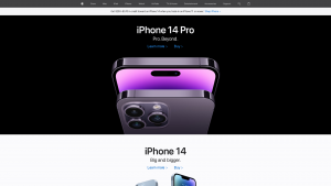 Latest apple.com screenshot