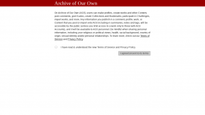 Latest archiveofourown.org screenshot