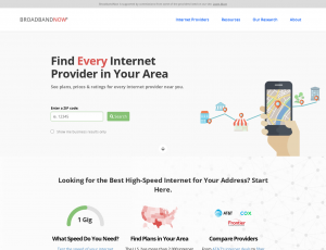Latest broadbandnow.com screenshot