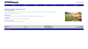 Latest calbroadband.net screenshot