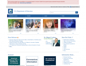 Latest ed.gov screenshot