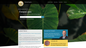 Latest hawaii.gov screenshot