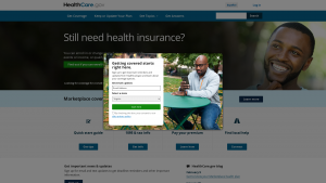 Latest healthcare.gov screenshot