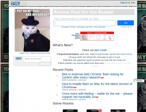 Latest icanhazchat.com screenshot