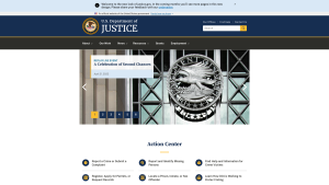 Latest justice.gov screenshot