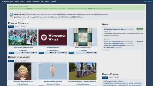 Latest modthesims.info screenshot