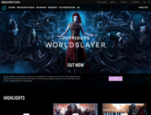 Latest outriders.square-enix-games.com screenshot