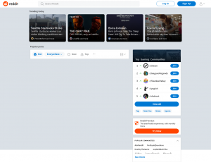 Latest reddit.com screenshot