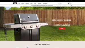 Latest weber.com screenshot